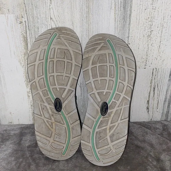 1229 Chaco Women's Aqua and Gray Sandals - Picture 8 of 9